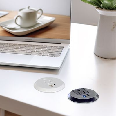 50 mm boucles de prise électrique et prises us prises standard avec port de charge USB de type C