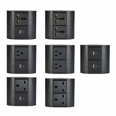 Corner de bureau de bureau et de maison UK Socket avec 2 prises pour plusieurs appareils