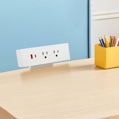 Multifonctionnelle 2 prises de courant alternatif USB A + C US Power Charge rapide Appareil de bureau