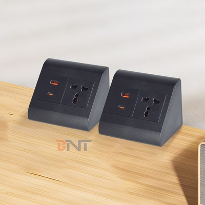 Prise universelle pour bureau et maison, 1 sortie, prise de courant de table avec sorties USB A+C, IP44 pour plusieurs appareils