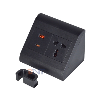 Prise universelle pour bureau et maison, 1 sortie, prise de courant de table avec sorties USB A+C, IP44 pour plusieurs appareils