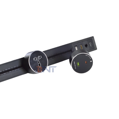 Une prise électrique à sortie multi-sortie sur mur, nouvelle prise en alliage d'aluminium amovible avec interface de courant faible