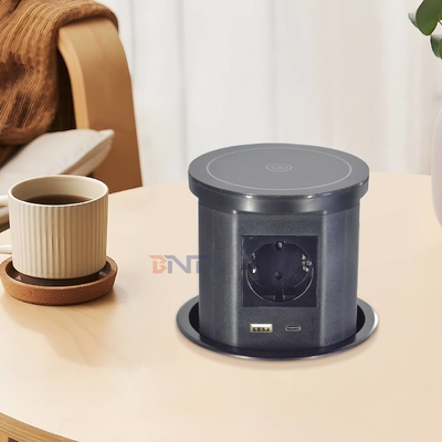Cuisine Pneumatique cachée prise d'alimentation sans fil avec 4 prises AC et USB A + C
