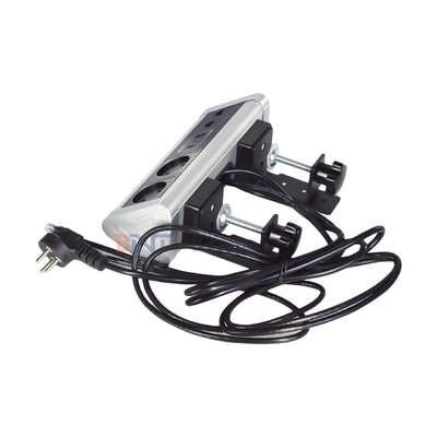 Conception de pinceau adhésif Serveur de bureau Serveur de prise de courant avec 2 prises AC IS USB A + C PD 20W Charge rapide