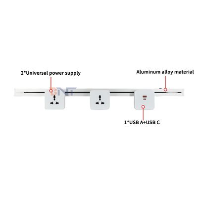 Nouvelle prise de courant amovible à rail ultra-étroit, pratique, murale et multiprise
