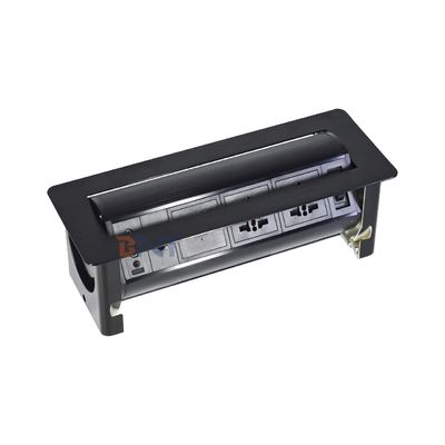 Multimédia bureau tournant commutateur prise/verrouillage de table prise d'alimentation/table de conférence Panneau monté