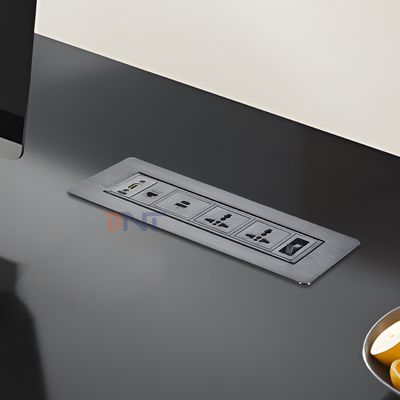 Multimédia bureau tournant commutateur prise/verrouillage de table prise d'alimentation/table de conférence Panneau monté