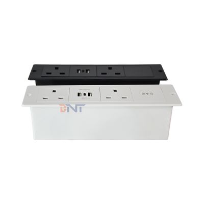 Sockets électriques multifonctionnels de bureau avec prise électrique 2AC et prise de charge USB A + C