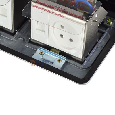 ODM/OEM étanche à l'eau caché type pop-up boîte de prise de sol Israël Standard 2 prises de courant alternatif prises de terre