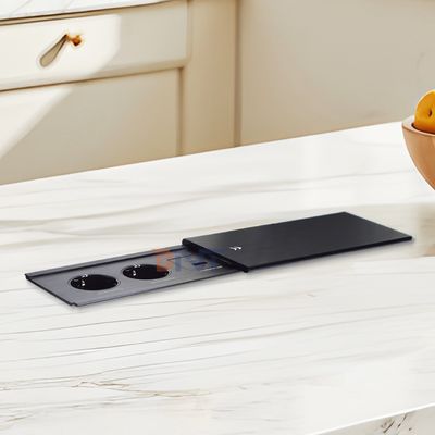 Réservoir d'alimentation électrique Euro Tabletop 2 prises de courant alternatif USB A+C IP44 16A Courant nominal pour bureau