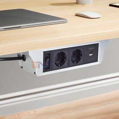 EU flexible installé sous les tables/chaises/sofa bord de la bande d'alimentation des prises d'extension électriques suspendues avec port USB