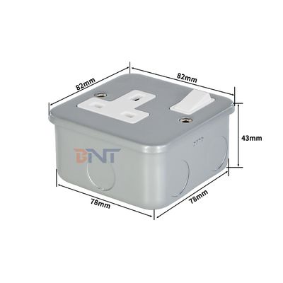 Panneau de prise murale de style nouveau standard britannique avec contrôle interrupteur marche/arrêt