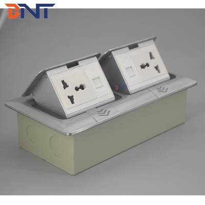 Prise escamotable en alliage d'aluminium à rebond lent pour un fonctionnement en douceur, alimentation personnalisable