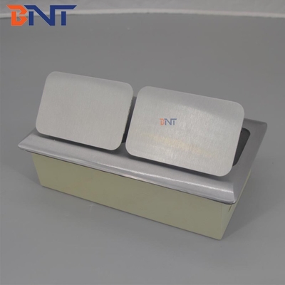 Prise escamotable en alliage d'aluminium à rebond lent pour un fonctionnement en douceur, alimentation personnalisable