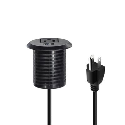 50 mm boucles de prise électrique et prises us prises standard avec port de charge USB de type C